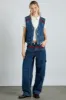 rita vest - texas wash & embroidery sold by Damson Madder
