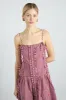 faith midi dress - cherry gingham sold by Damson Madder