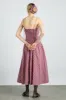 faith midi dress - cherry gingham sold by Damson Madder
