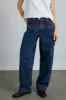 drew jeans - texas wash & embroidery sold by Damson Madder