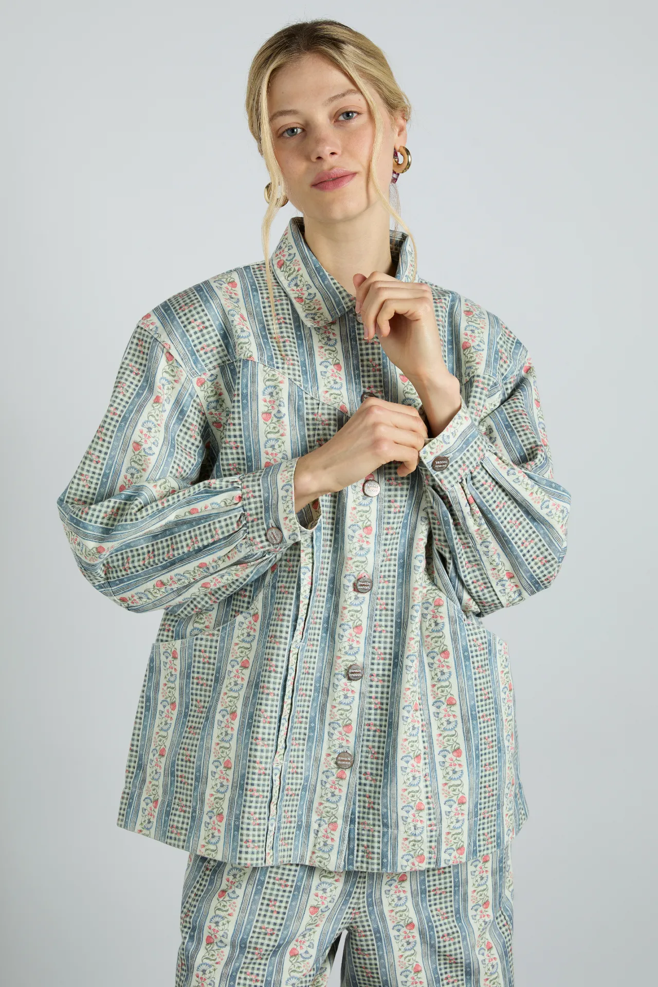 baxter jacket - wallpaper floral sold by Damson Madder product image thumbnail 3