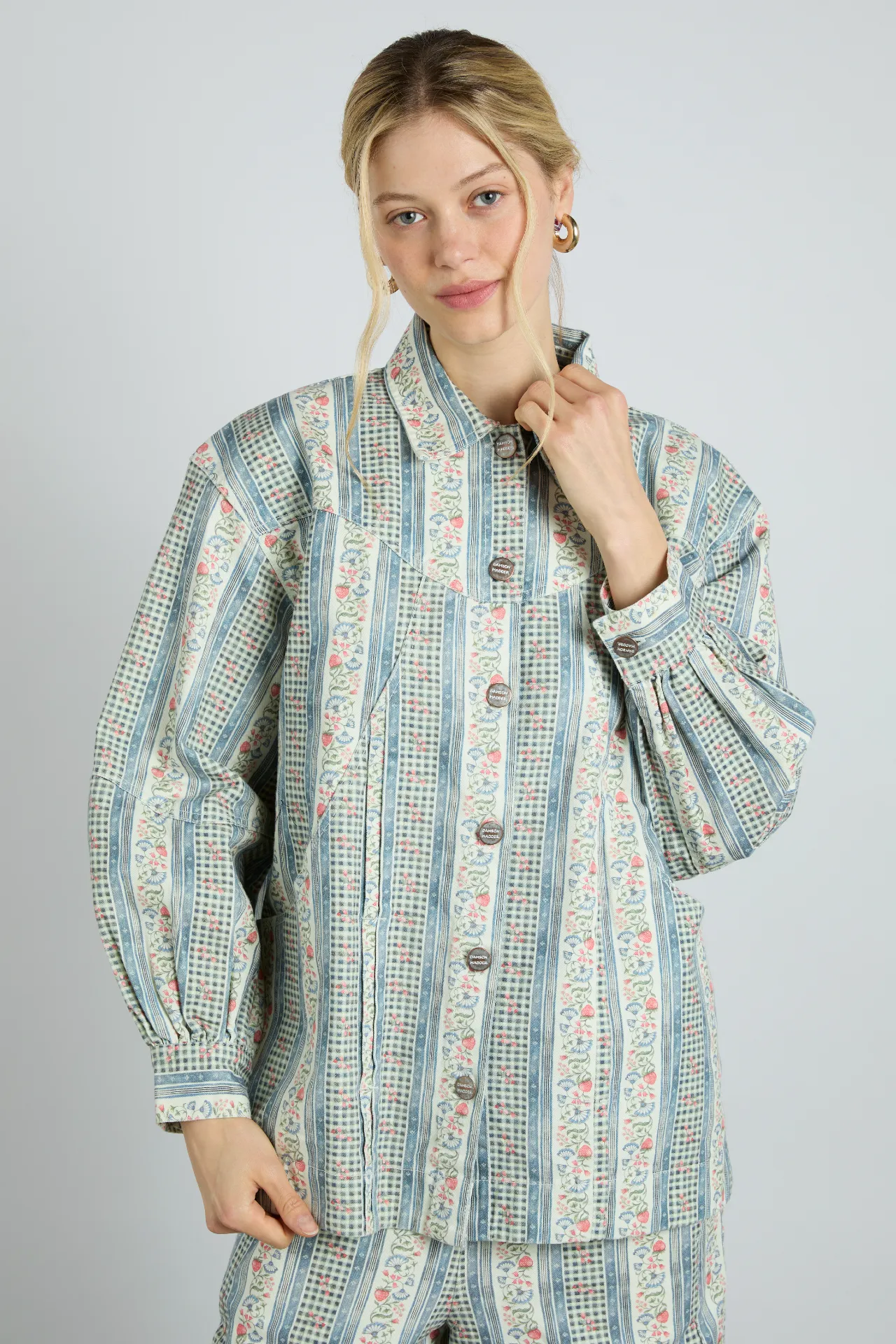 baxter jacket - wallpaper floral sold by Damson Madder