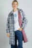 avery quilted jacket- navy check sold by Damson Madder