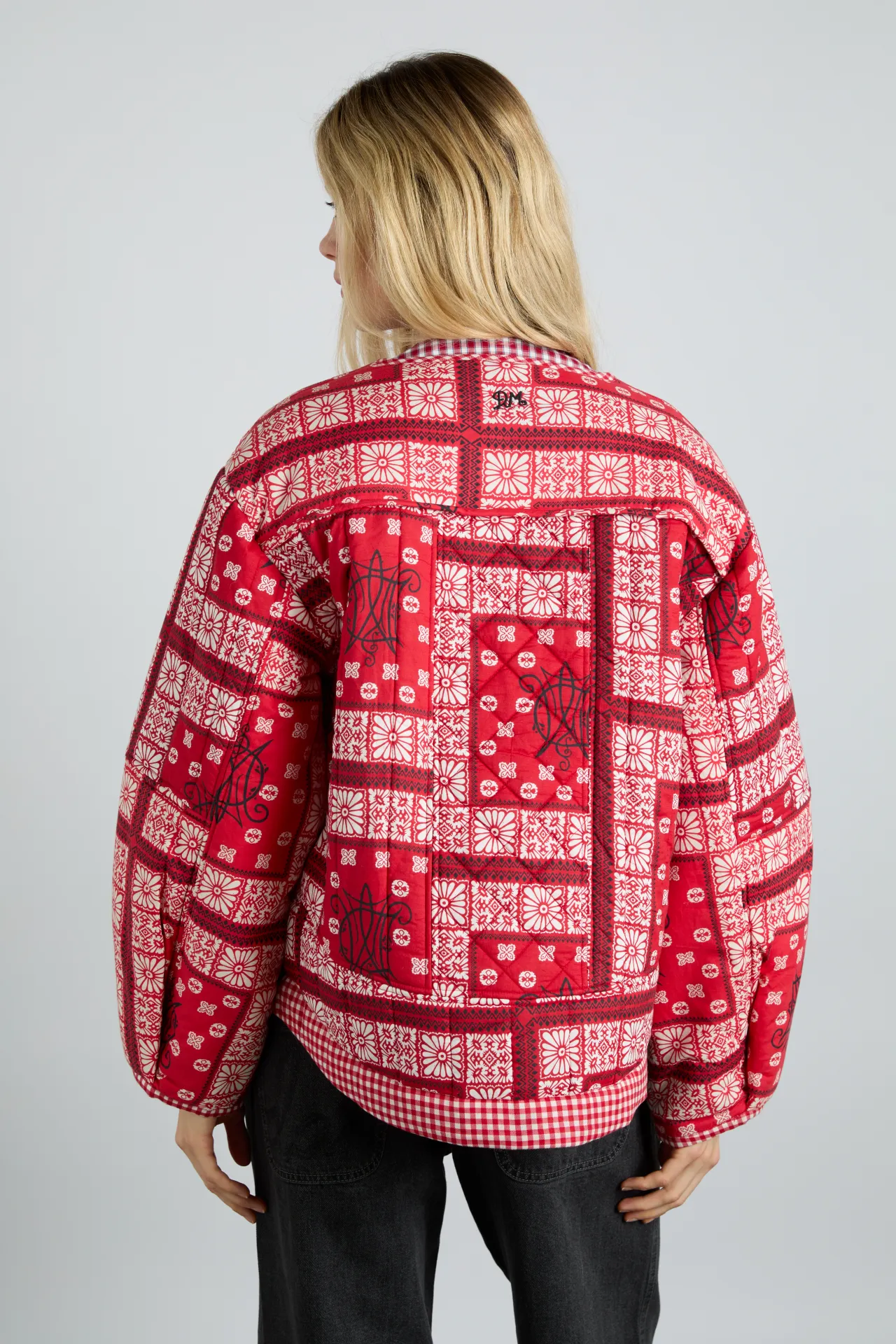 macy jacket - red bandana sold by Damson Madder product image thumbnail 3