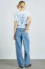 drew jeans - leopard laser sold by Damson Madder