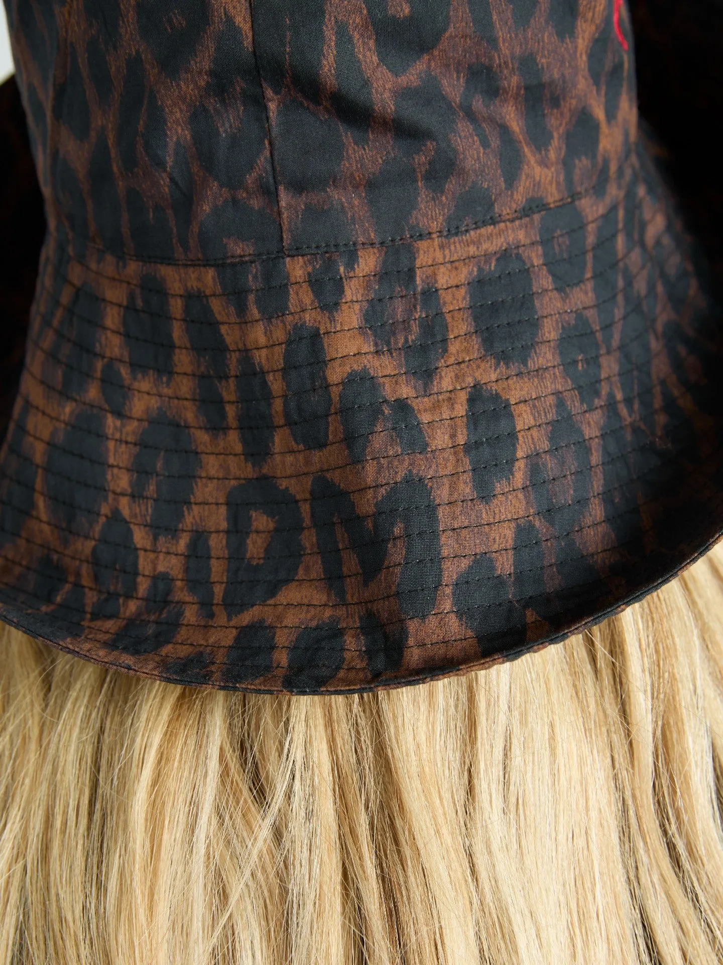 sunhat in dark leopard sold by Damson Madder product image thumbnail 5