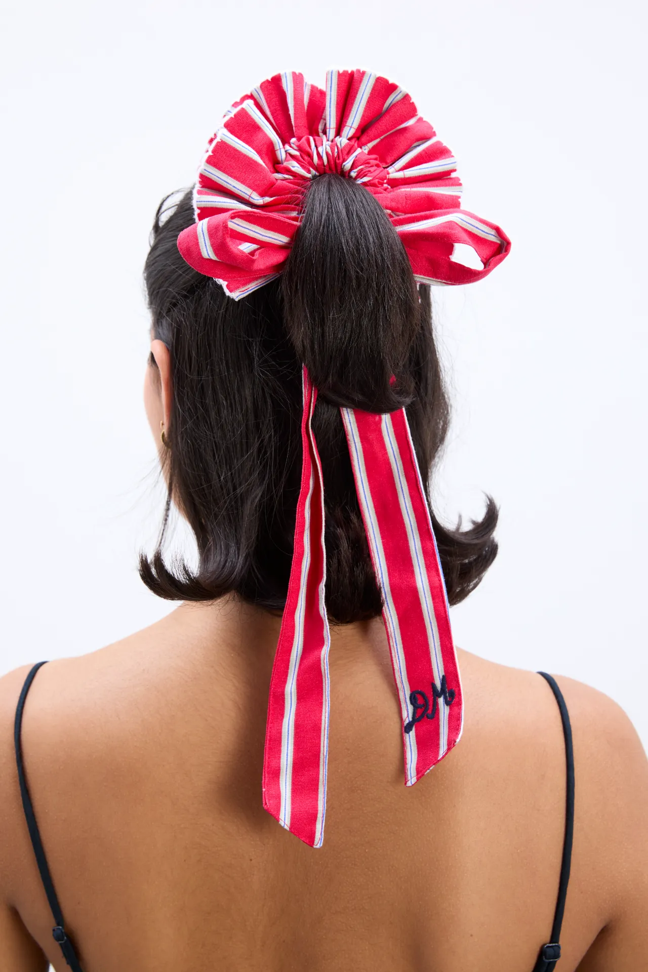 garter bun wrap in red stripe sold by Damson Madder product image thumbnail 3