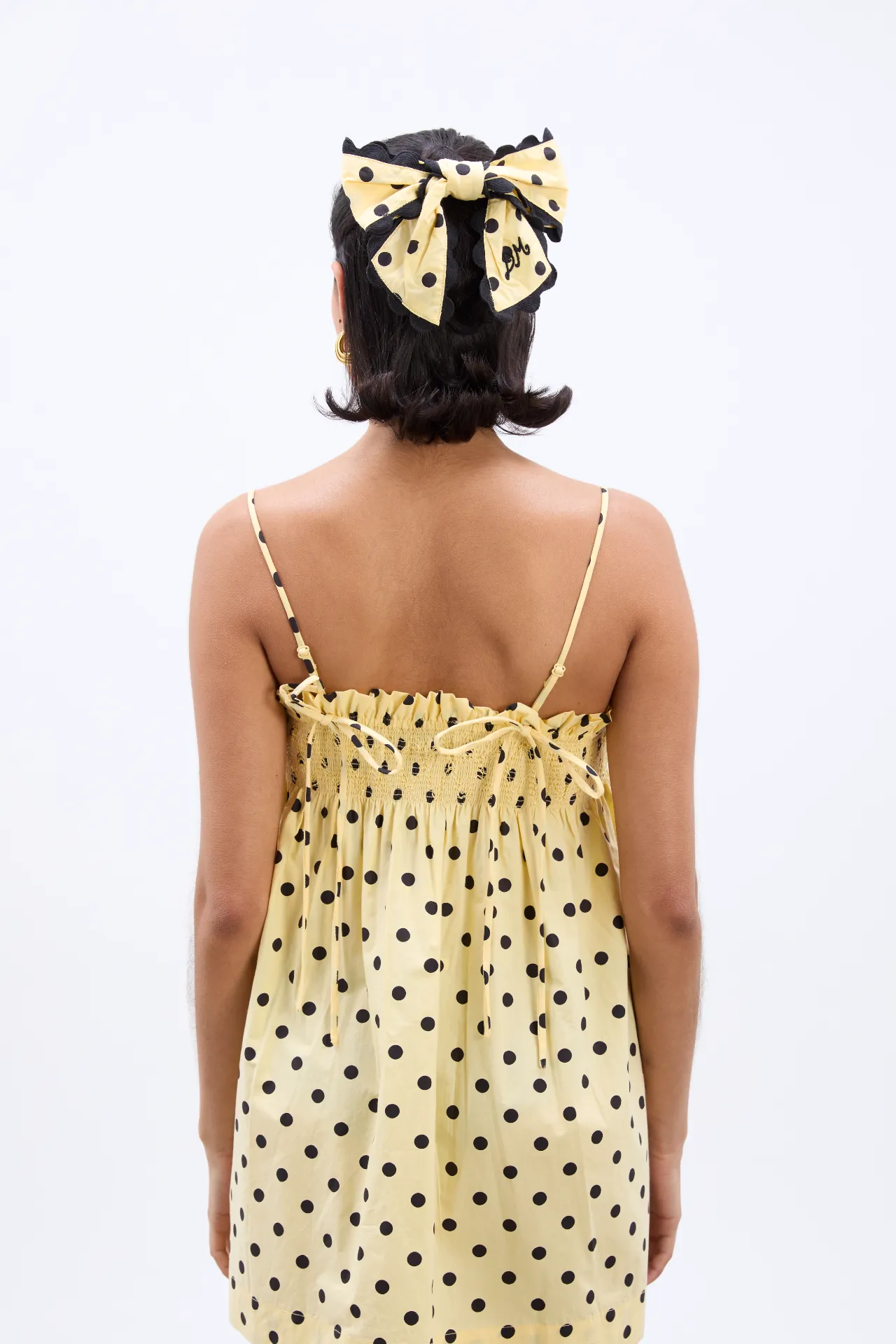 hair bow clip - butter spot sold by Damson Madder product image thumbnail 2