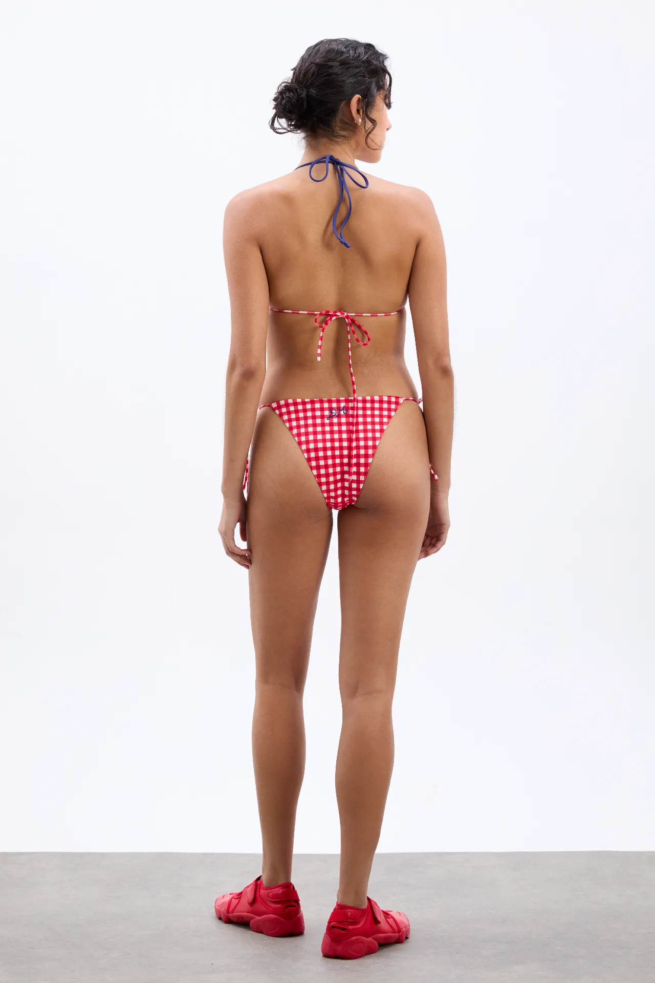 Tie Side Bikini Bottoms - Cherry Pie sold by Damson Madder product image thumbnail 2