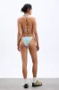 tie side bikini bottoms - hotel print sold by Damson Madder