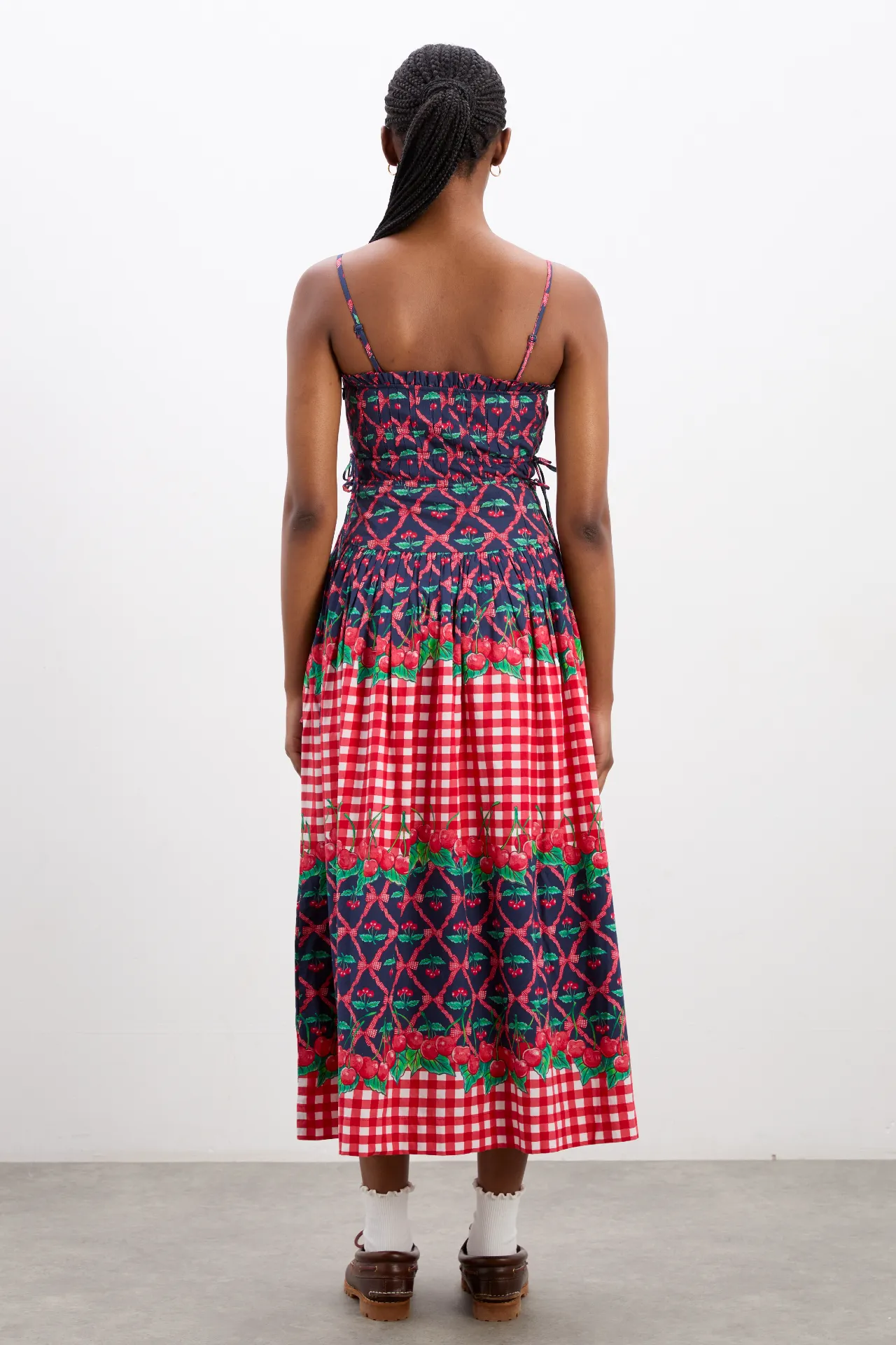kelia midi dress - cherry pie sold by Damson Madder product image thumbnail 4