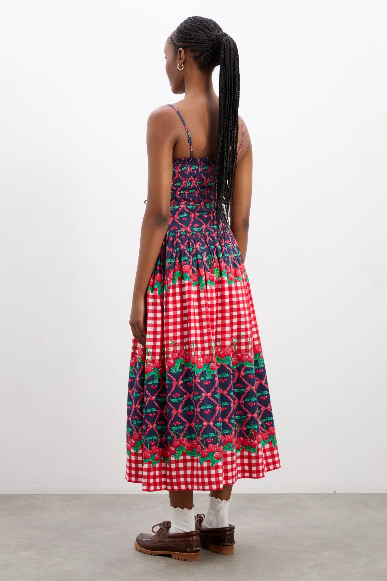 kelia midi dress - cherry pie sold by Damson Madder product image thumbnail 5