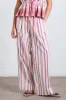 georgia trousers - butter cherry stripe sold by Damson Madder