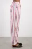 georgia trousers - butter cherry stripe sold by Damson Madder