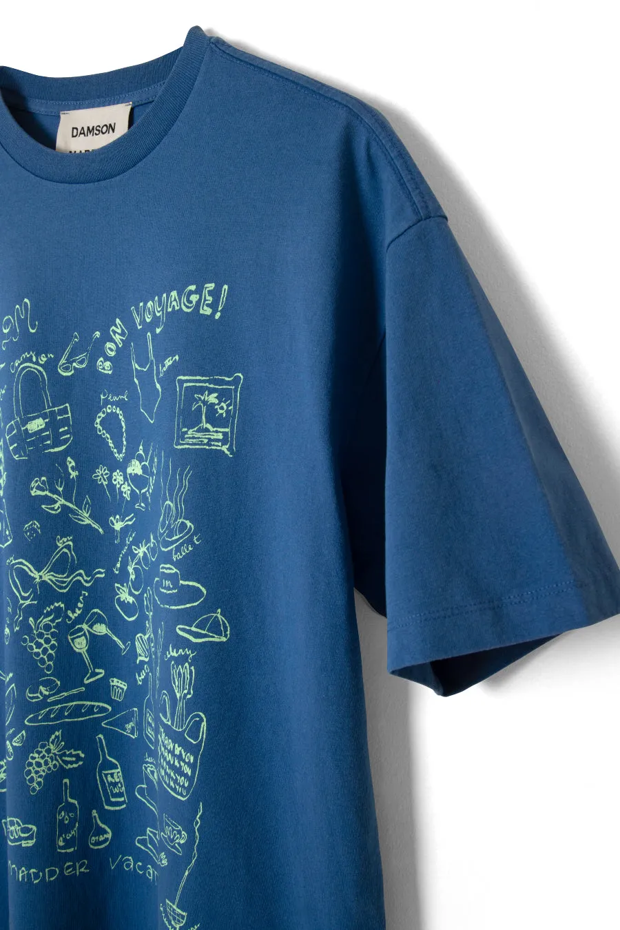 bon voyage - blue bf tee sold by Damson Madder product image thumbnail 5