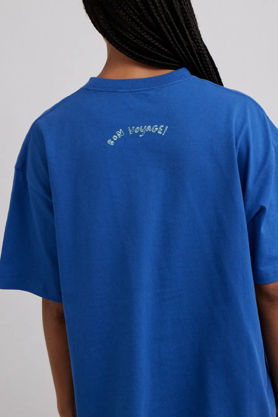 bon voyage - blue bf tee sold by Damson Madder product image thumbnail 3