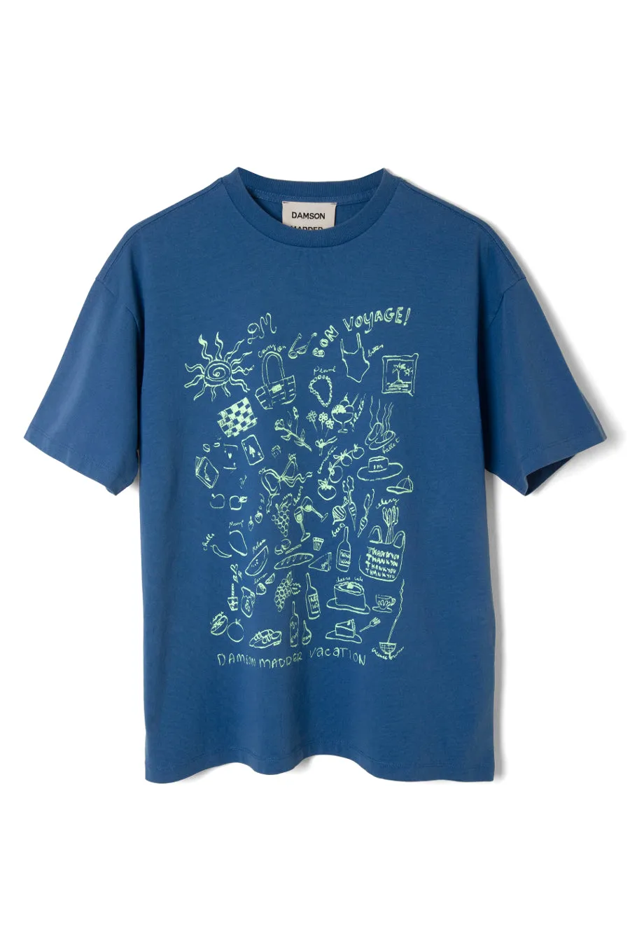bon voyage - blue bf tee sold by Damson Madder product image thumbnail 4