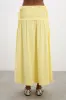 charlotte midi skirt - butter yellow sold by Damson Madder