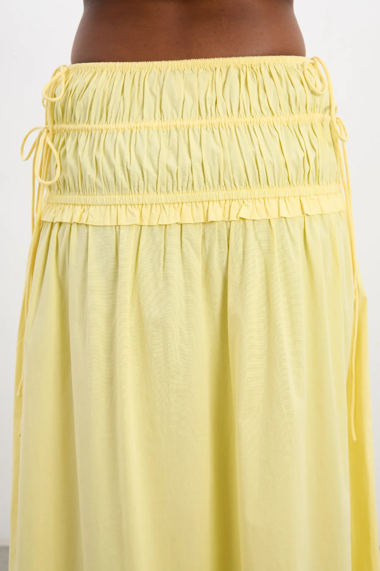 charlotte midi skirt - butter yellow sold by Damson Madder product image thumbnail 4