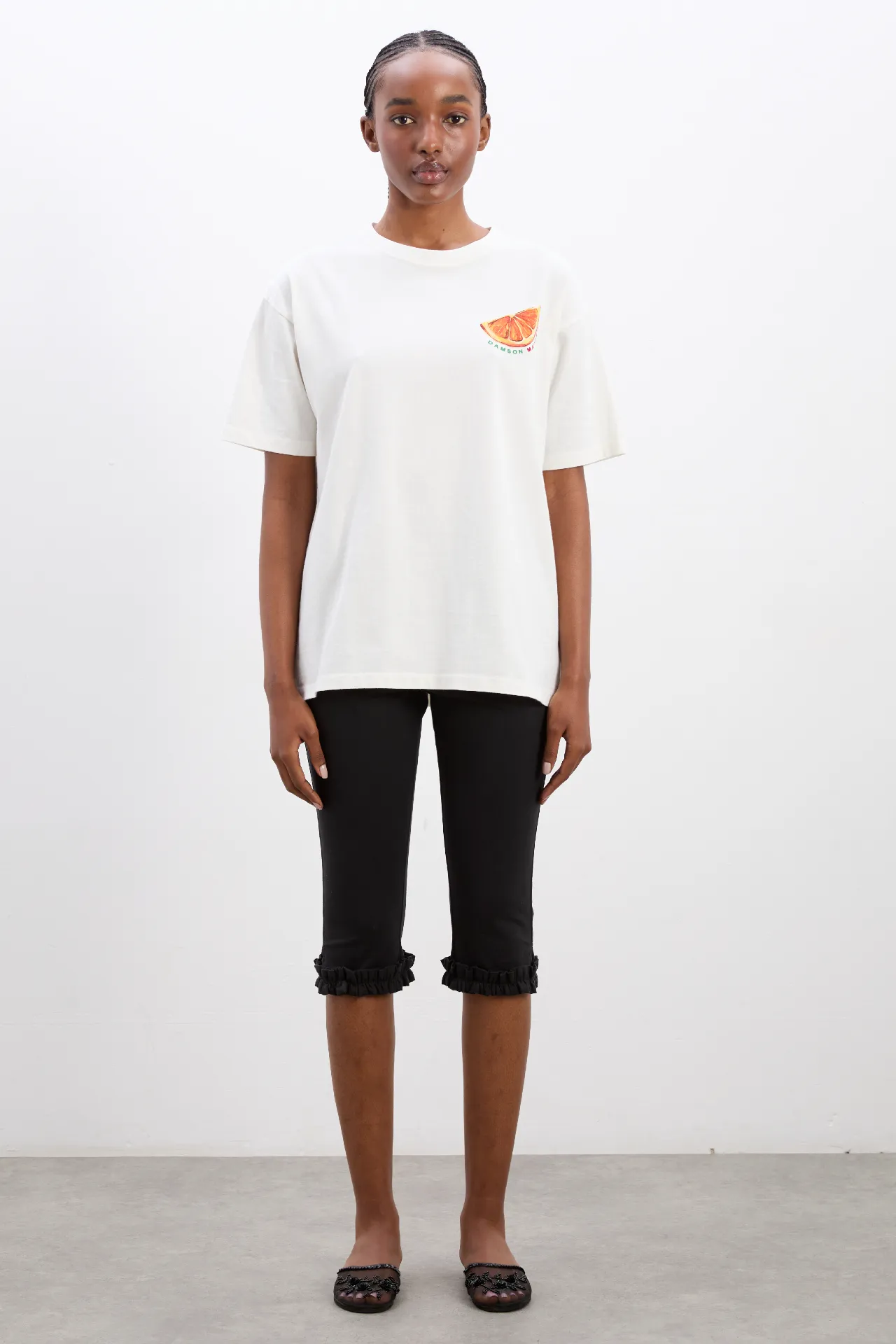 anisa capri pants - black sold by Damson Madder