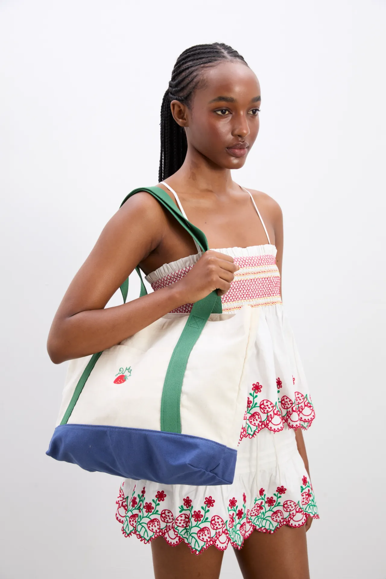 berry logo tote sold by Damson Madder product image thumbnail 2