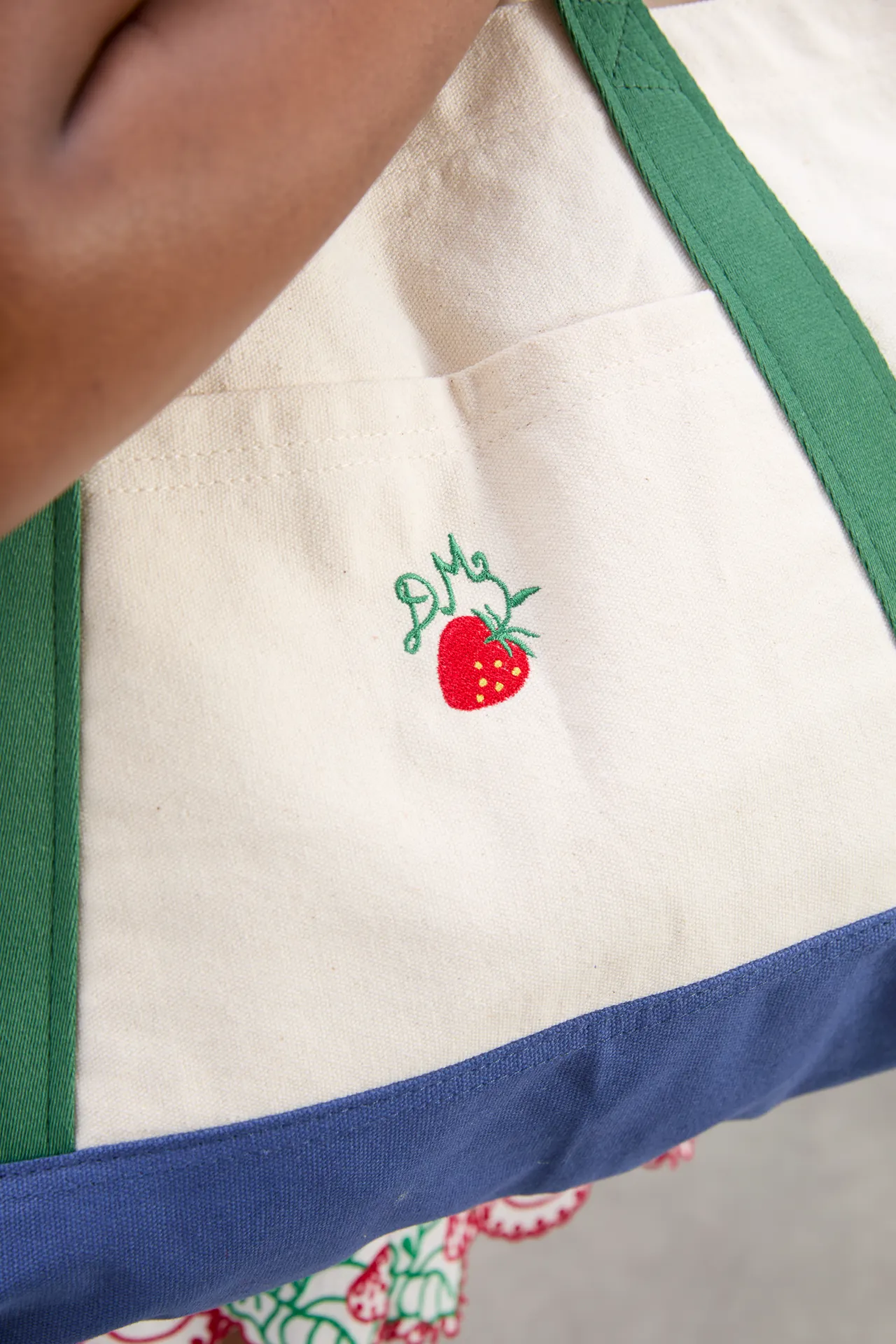 berry logo tote sold by Damson Madder product image thumbnail 4