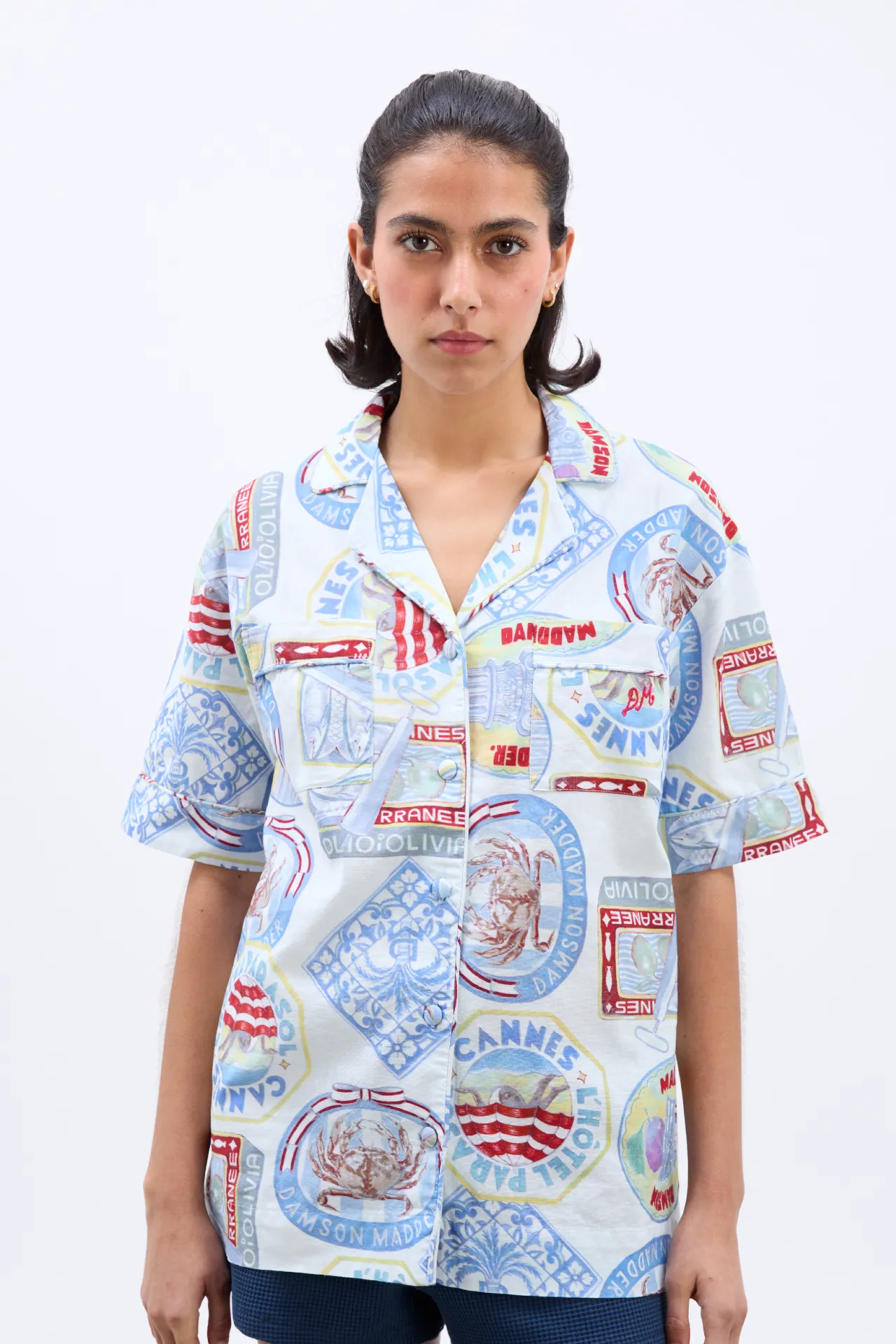 Chlo Shirt - Holiday Print sold by Damson Madder product image thumbnail 2