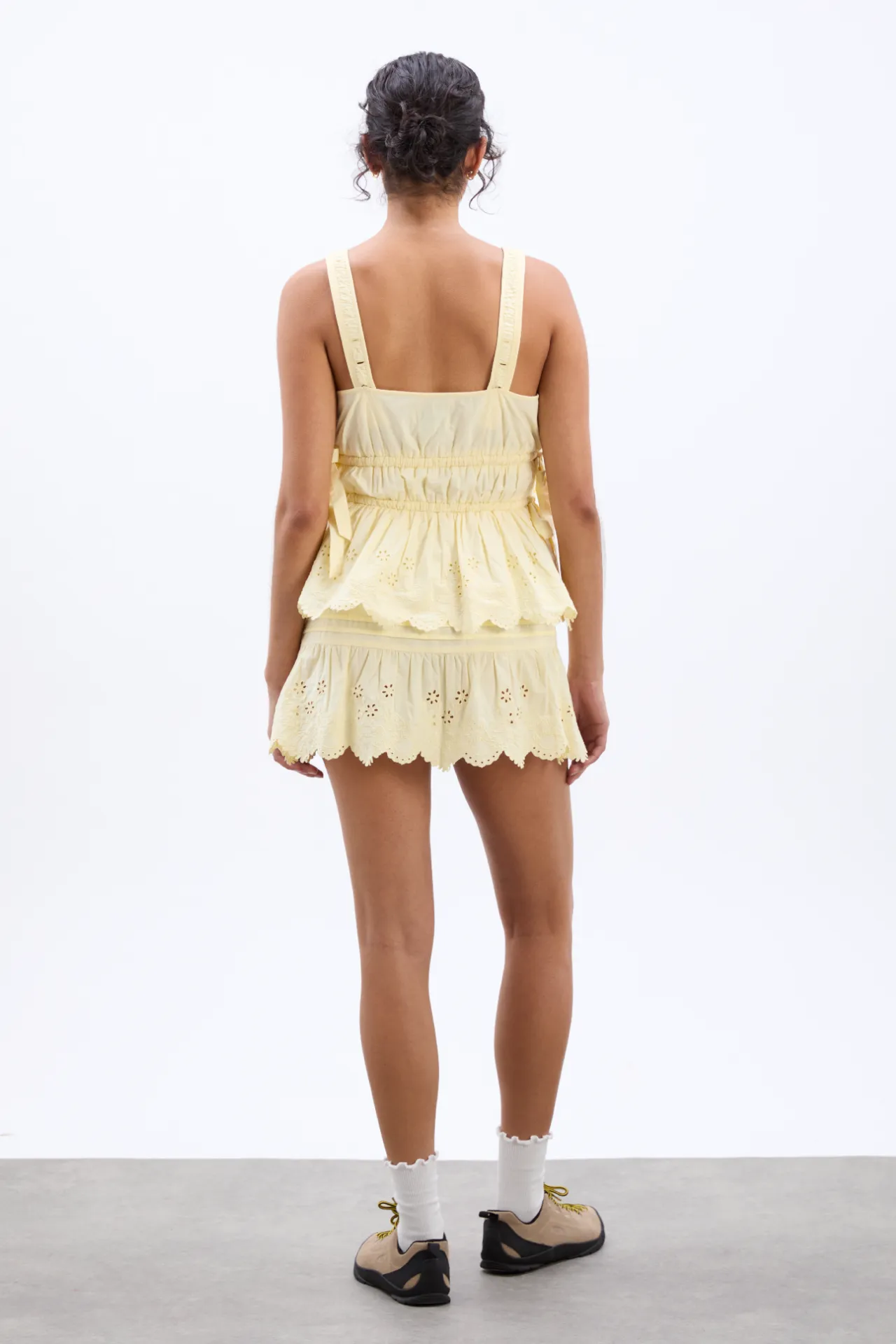 gabriette mini skirt - butter yellow sold by Damson Madder product image thumbnail 4