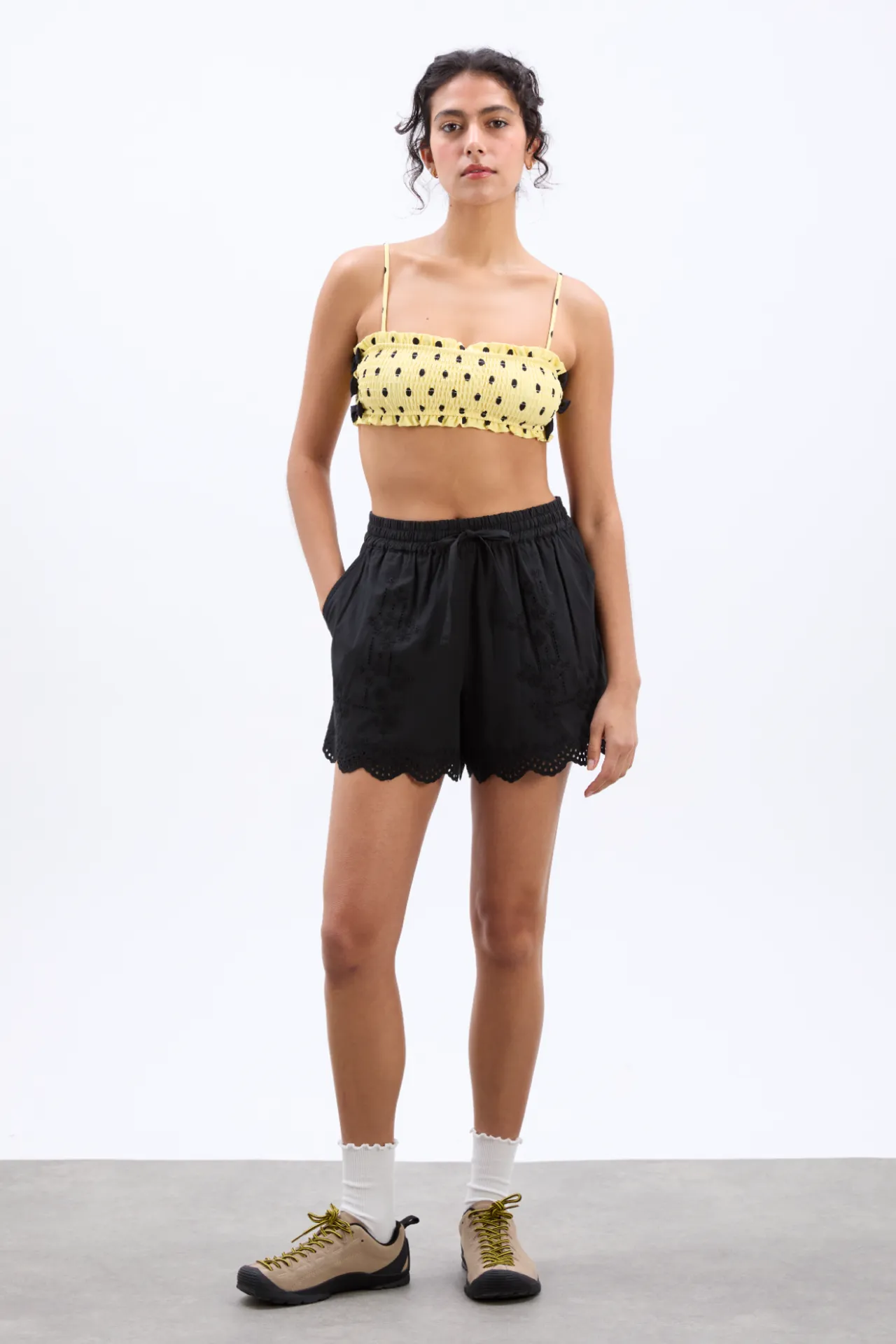 blondey shorts - black embroidery sold by Damson Madder product image thumbnail 2