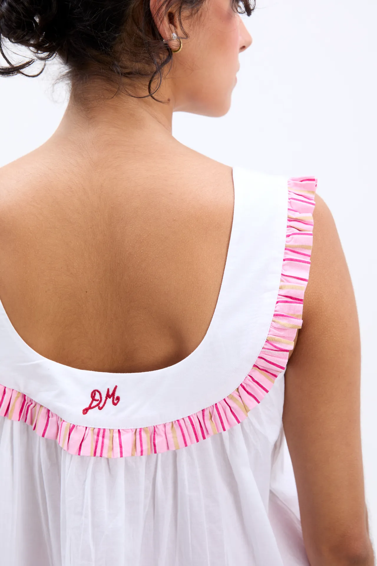 arden shell top - white sold by Damson Madder product image thumbnail 4