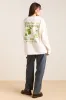 matcha moments long sleeve tee - ecru sold by Damson Madder