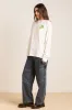 matcha moments long sleeve tee - ecru sold by Damson Madder