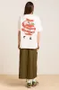 apple peel boyfriend tee - ecru sold by Damson Madder
