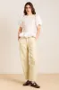 felix jeans - butter business stripe sold by Damson Madder