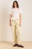 felix jeans - butter business stripe sold by Damson Madder