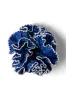 garter scrunchie - blue paisley sold by Damson Madder