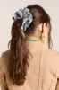 garter scrunchie- cloudy check sold by Damson Madder