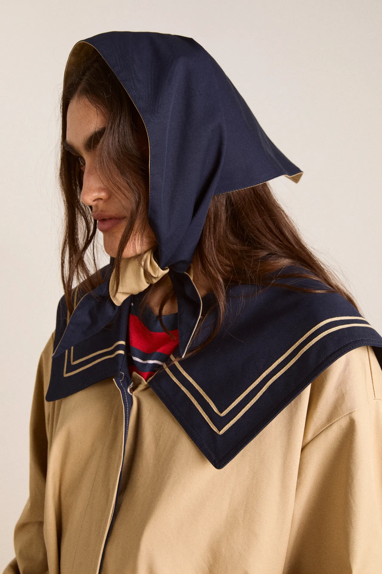 ella headscarf sold by Damson Madder product image thumbnail 2