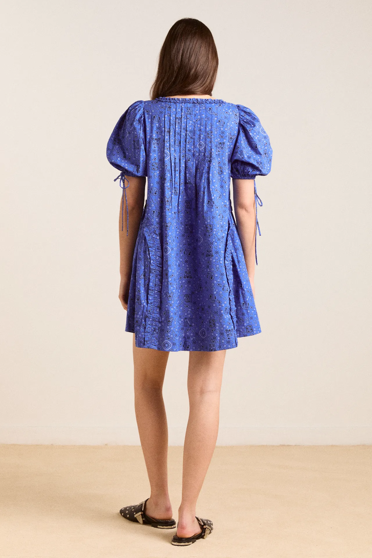 meri mini dress - blue paisley sold by Damson Madder product image thumbnail 3
