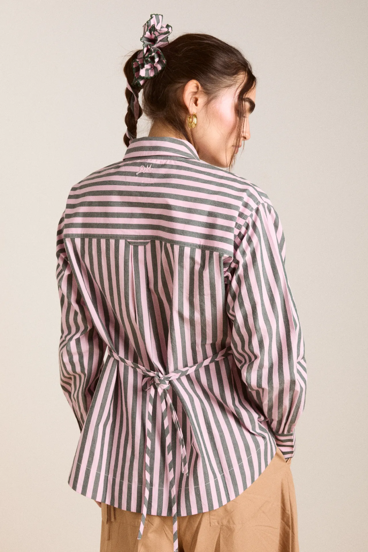 lux shirt - garden stripe sold by Damson Madder product image thumbnail 5