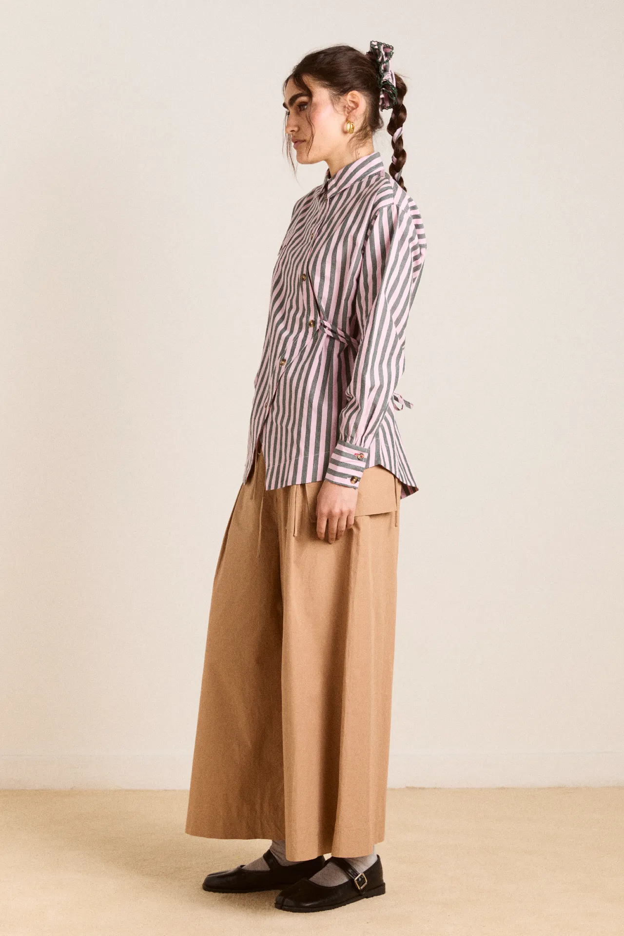 lux shirt - garden stripe sold by Damson Madder product image thumbnail 4