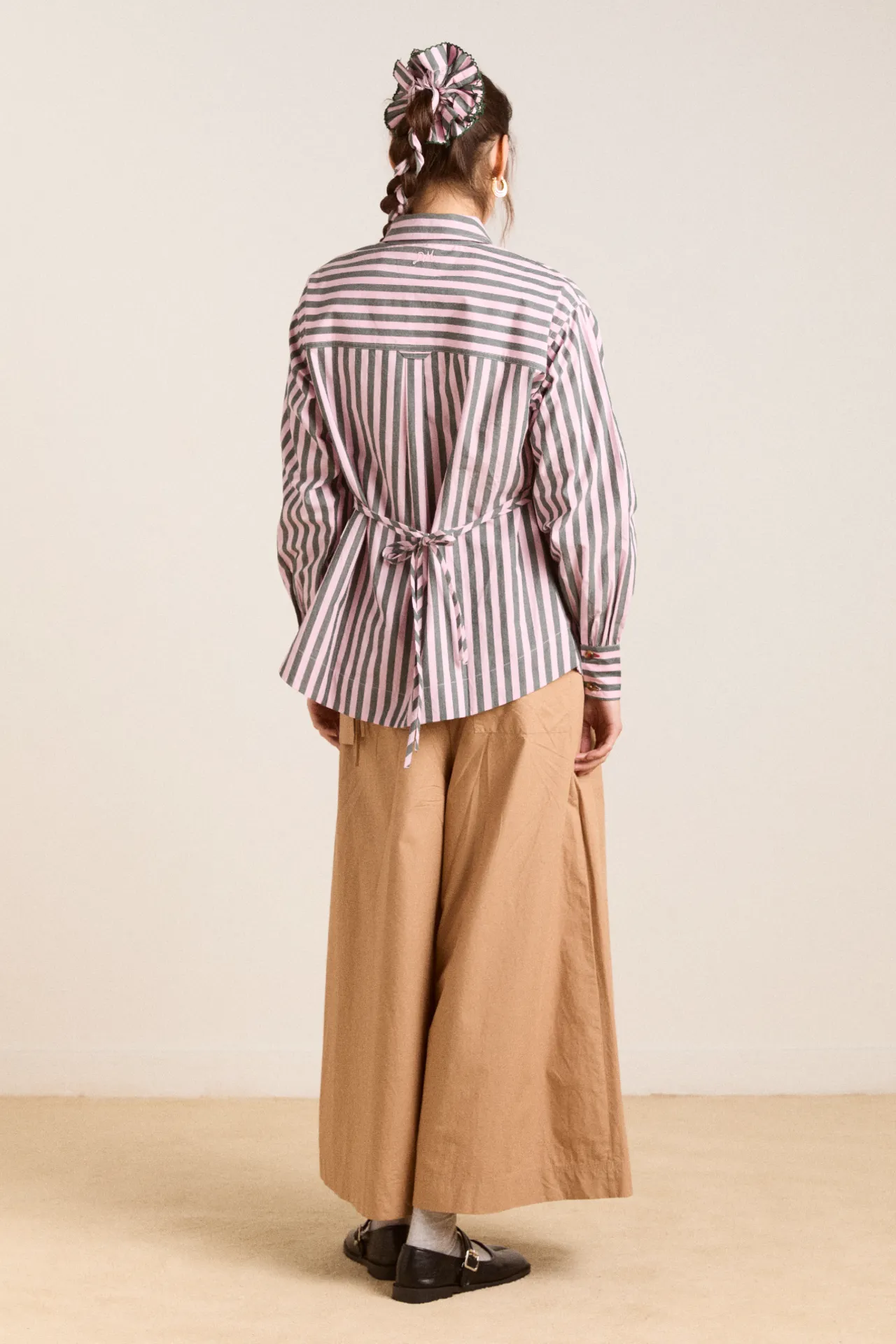 lux shirt - garden stripe sold by Damson Madder product image thumbnail 3