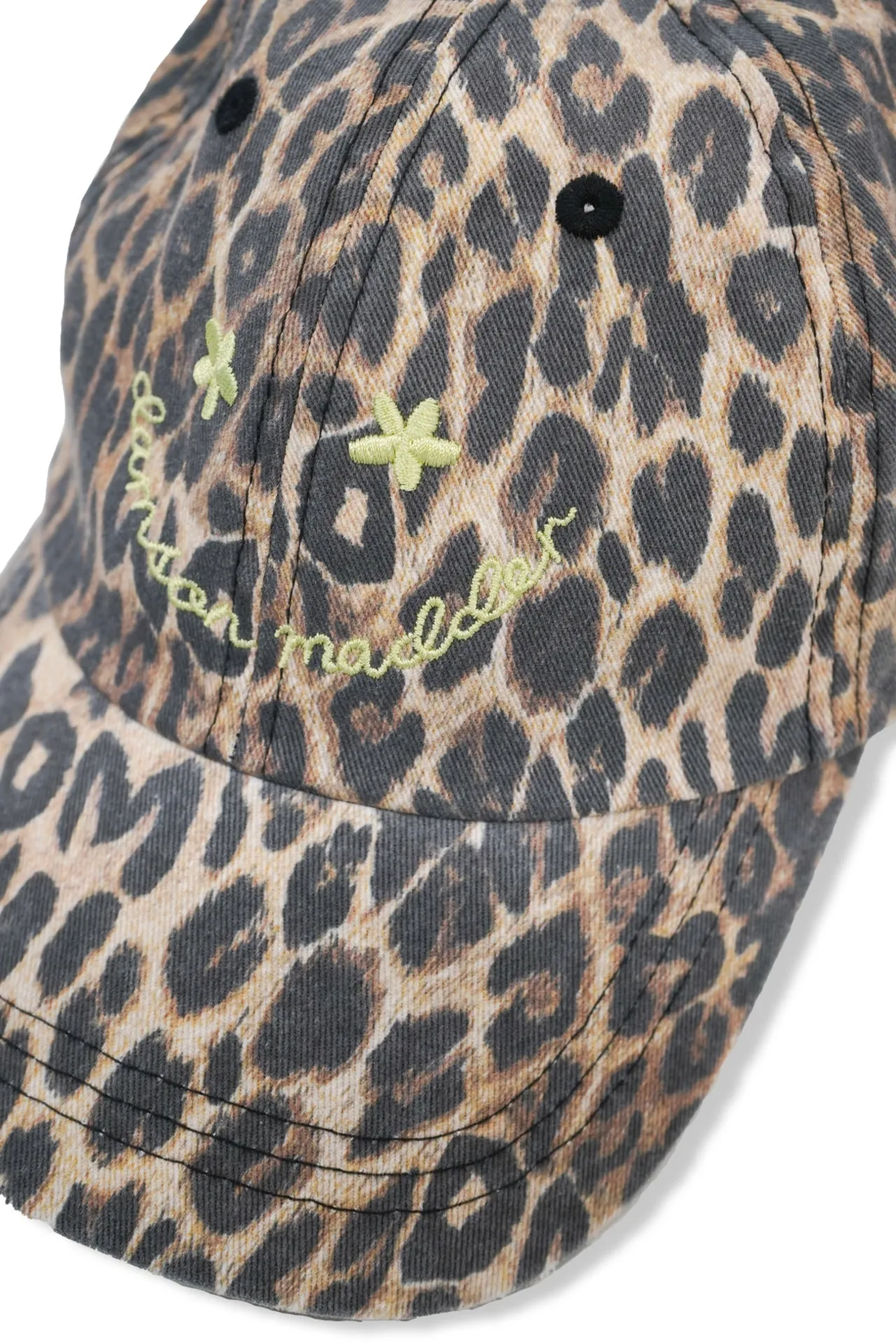 smiley cap in leopard print sold by Damson Madder product image thumbnail 2