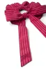 garter bun wrap in berry business stripe sold by Damson Madder