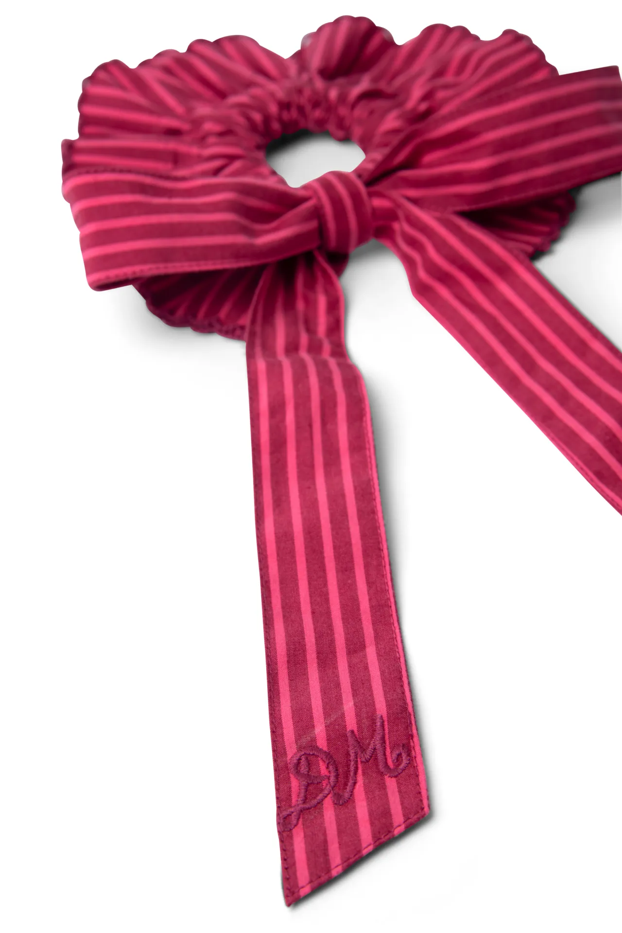 garter bun wrap in berry business stripe sold by Damson Madder product image thumbnail 5