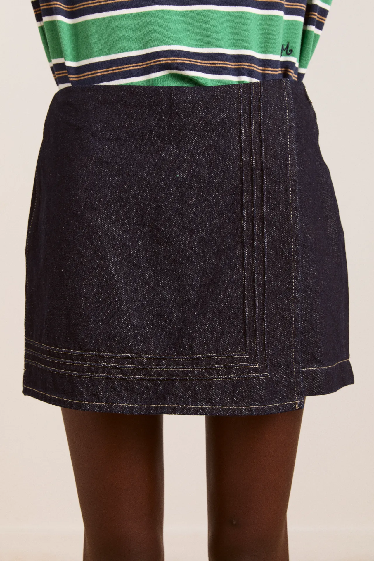 rory skort - indigo sold by Damson Madder product image thumbnail 5