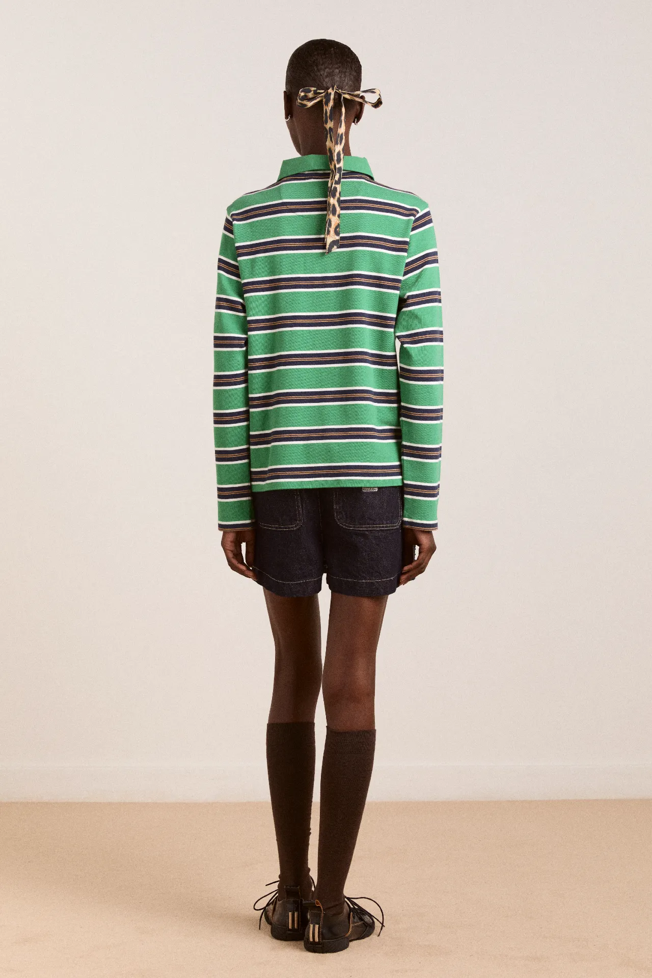 rory skort - indigo sold by Damson Madder product image thumbnail 3