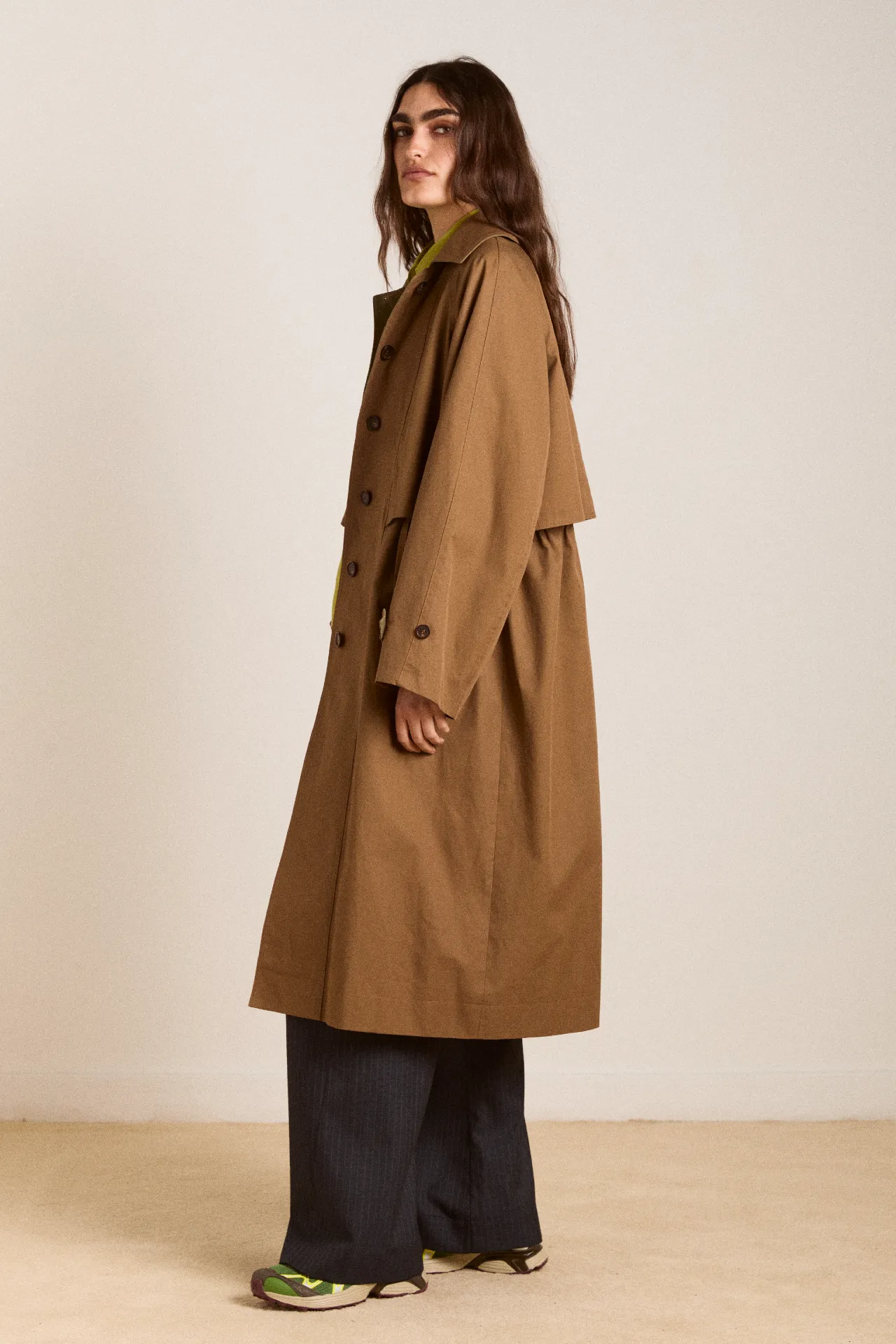 camille trench - mocha sold by Damson Madder product image thumbnail 4