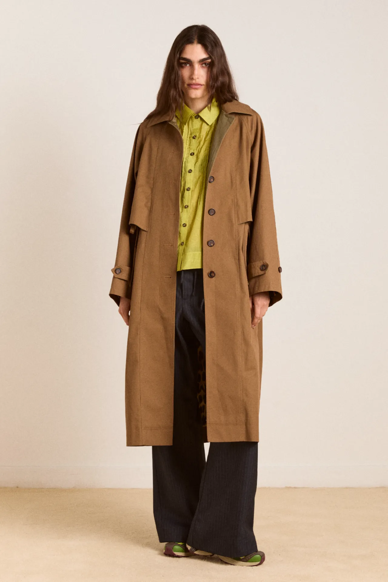 camille trench - mocha sold by Damson Madder product image thumbnail 3