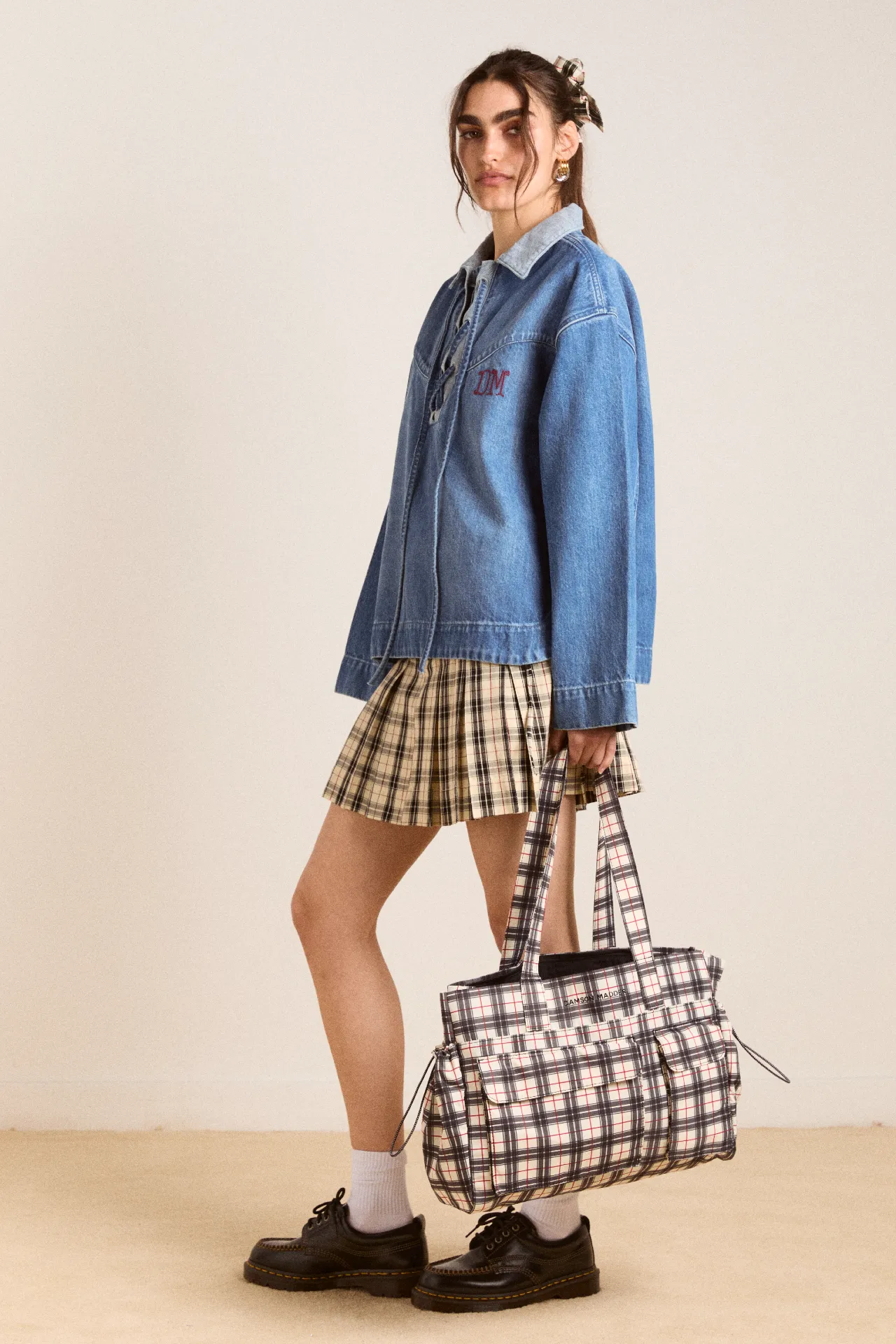 eliza bag - check sold by Damson Madder product image thumbnail 4